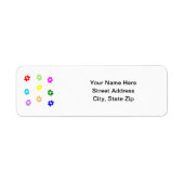 数々の – カラー印刷 ラベル (正面)