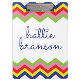 数々の – カラー山形クリップボパーソナライズされたード クリップボード