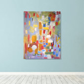 数々の – カラー抽象芸術アートキャンバス印刷 キャンバスプリント (インサイチュ (ウッドフロア))