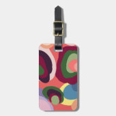 数々の – カラー抽象芸術ラゲッジタグ ラゲッジタグ (正面縦)