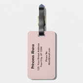 数々の – カラー抽象芸術ラゲッジタグ ラゲッジタグ (裏面縦)