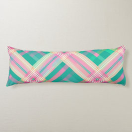 数々の – カラー格子状デザイン ボディピロー