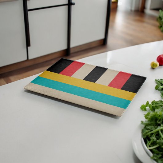 数々の – カラー水平ストライプ垂直 カッティングボード