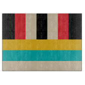 数々の – カラー水平ストライプ垂直 カッティングボード (正面)