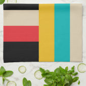 数々の – カラー水平ストライプ垂直 キッチンタオル (折り畳み)