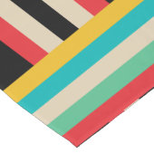 数々の – カラー水平ストライプ垂直 ショートテーブルランナー (コーナー)