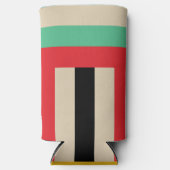 数々の – カラー水平ストライプ垂直 スリム缶クーラー (正面)