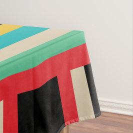 数々の – カラー水平ストライプ垂直 テーブルクロス