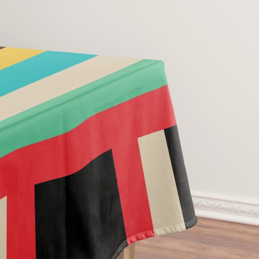 数々の – カラー水平ストライプ垂直 テーブルクロス (インサイチュ)
