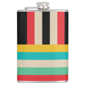 数々の – カラー水平ストライプ垂直 フラスク (正面)