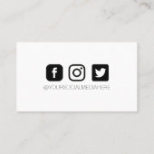 数々の – カラー水彩ブラシストロークロイヤリティ 名刺 (裏面)