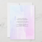 数々の – カラー水彩洗浄4写真卒業 案内状 (裏面)