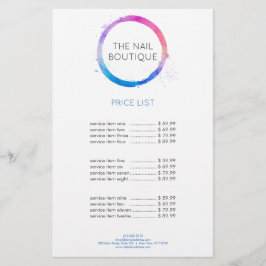 数々の – カラー水色彩の鮮やか色円ロゴ チラシ