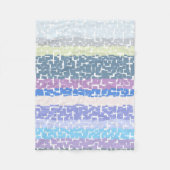 数々の – カラー緑/ライム/グレー/ベージュ/ピンク/紫/青 フリースブランケット (正面)