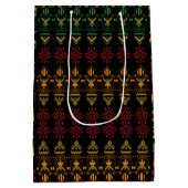 数々の – カラー黒歴史月地理 ミディアムペーパーバッグ (裏面)