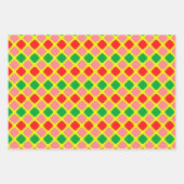 数々の – カラー&プレイドデザイン完璧なクリスマスプレゼント ラッピングペーパーシート (正面3)