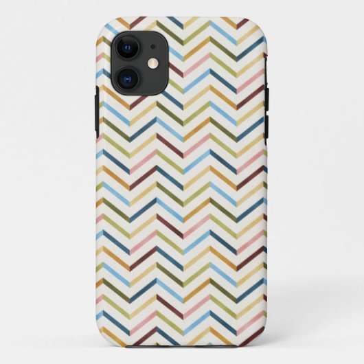 数々の – カラーchevron iPhone 5/5Sケース Case-Mate iPhoneケース (裏面)