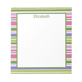 数々の-ストライプNotepad狭 ノートパッド