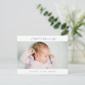 数々の – 写真の誕生発表のポストカード ポストカード (スタンド正面)