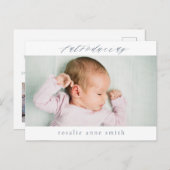 数々の – 写真の誕生発表のポストカード ポストカード (正面/裏面)