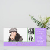 数々の-写真テンプレートスウィート16誕生日招待状 招待状 (スタンド正面)