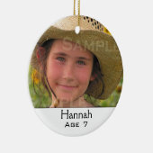 数々の – 写真ファミリクリスマス飾り セラミックオーナメント (右)