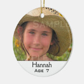 数々の – 写真ファミリクリスマス飾り セラミックオーナメント (左)