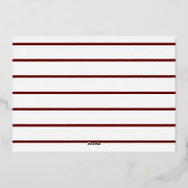 数々の – 写真メリークリスマスフォトカード 箔シーズンカード (裏面)