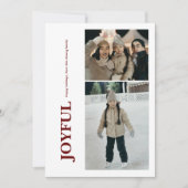 数々の – 写真縦置き文字おもしろいデザイン シーズンカード (正面)