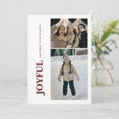 数々の – 写真縦置き文字おもしろいデザイン シーズンカード (スタンド正面)