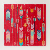 数々の – 色の矢印パターンThunder_Cove ジグソーパズル (横)