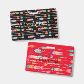 数々の – 色の矢印パターンThunder_Cove バッジ (正面＆裏面)