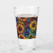 数々の – 色ひまわり#4 タンブラーグラス (裏面)