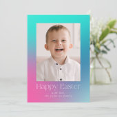 数々の – 色グラデーション復活祭の写真 シーズンカード (スタンド正面)