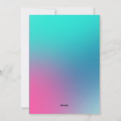 数々の – 色グラデーション復活祭の写真 シーズンカード (裏面)