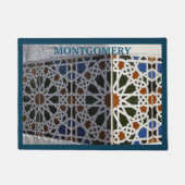 数々の – 色モザイクのタイルデザインのカスタマイズ形式 ドアマット (正面)