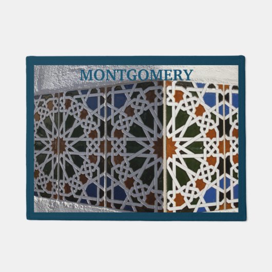 数々の – 色モザイクのタイルデザインのカスタマイズ形式 ドアマット (正面)