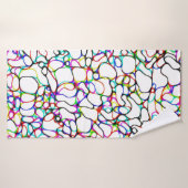 数々の – 色抽象芸術パターン バスタオル (バスタオル)