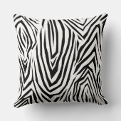 数々の – 黒アステカ/ヒョウ二声枕 クッション (裏面)