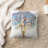 数々の-colorツリーデザイン199 クッション (ブランケット)