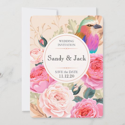 数々の-colorフィンチと牡丹は日付を保存 セーブザデート (正面)