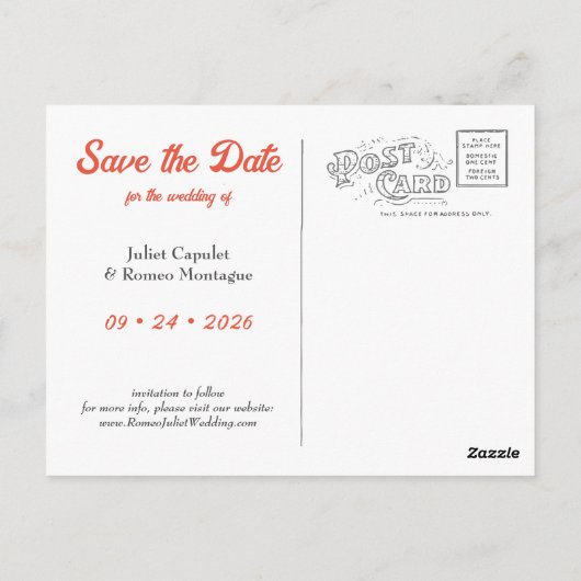 数々の-color 70's groovy日付を保存サイケデリックする ポストカード (裏面)