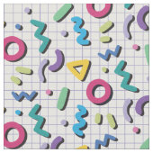数々の-color 80sメンフィス模様 ファブリック (クローズアップ)