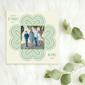 数々の-color Clover St. Patrick's Day Card -アイボリー シーズンカード