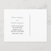 数々の-color Jewel Tones日付ポストカードを保存 案内ポストカード (裏面)