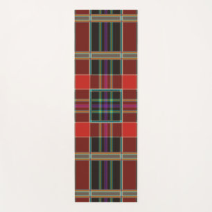 数々の-color plaid (タータンチェック)モノグラム名カスタム称 ヨガマット
