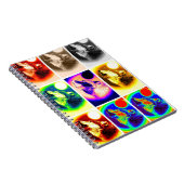 数々のMoon Art Notebookのカラーハウリングオポップ・アートのフ ノートブック (右側)