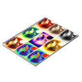 数々のMoon Art Notebookのカラーハウリングオポップ・アートのフ ノートブック (左側)