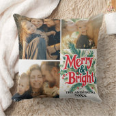 数々のPhot0ヴィンテージカラフルユニーククリスマス クッション (ブランケット)