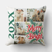 数々のPhot0ヴィンテージカラフルユニーククリスマス クッション (正面)